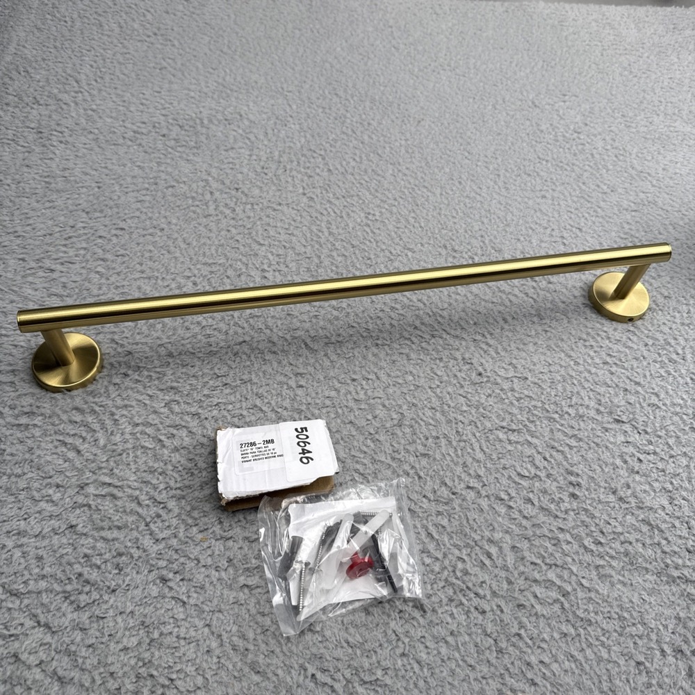 Kohler Elate 18" Towel Bar K-27286-2MB Vibrant Brushed Moderne Brass Bathroom